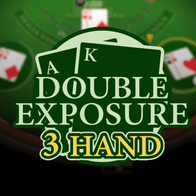 Blackjack Double Exposure 3 Hand (Habanero) game screenshot